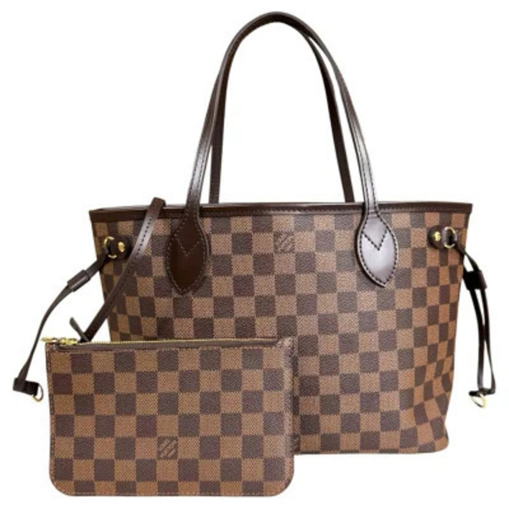 Louis Vuitton Neverfull Damier Tote Bag Canvas Brown